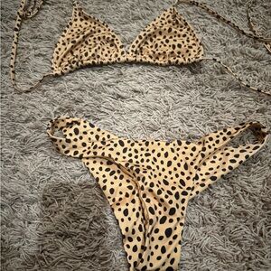 RVCA Leopard Print Bikini Set